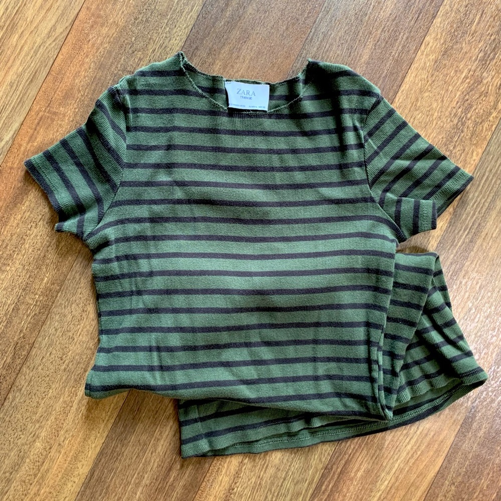 Zara striped tshirt dress size large